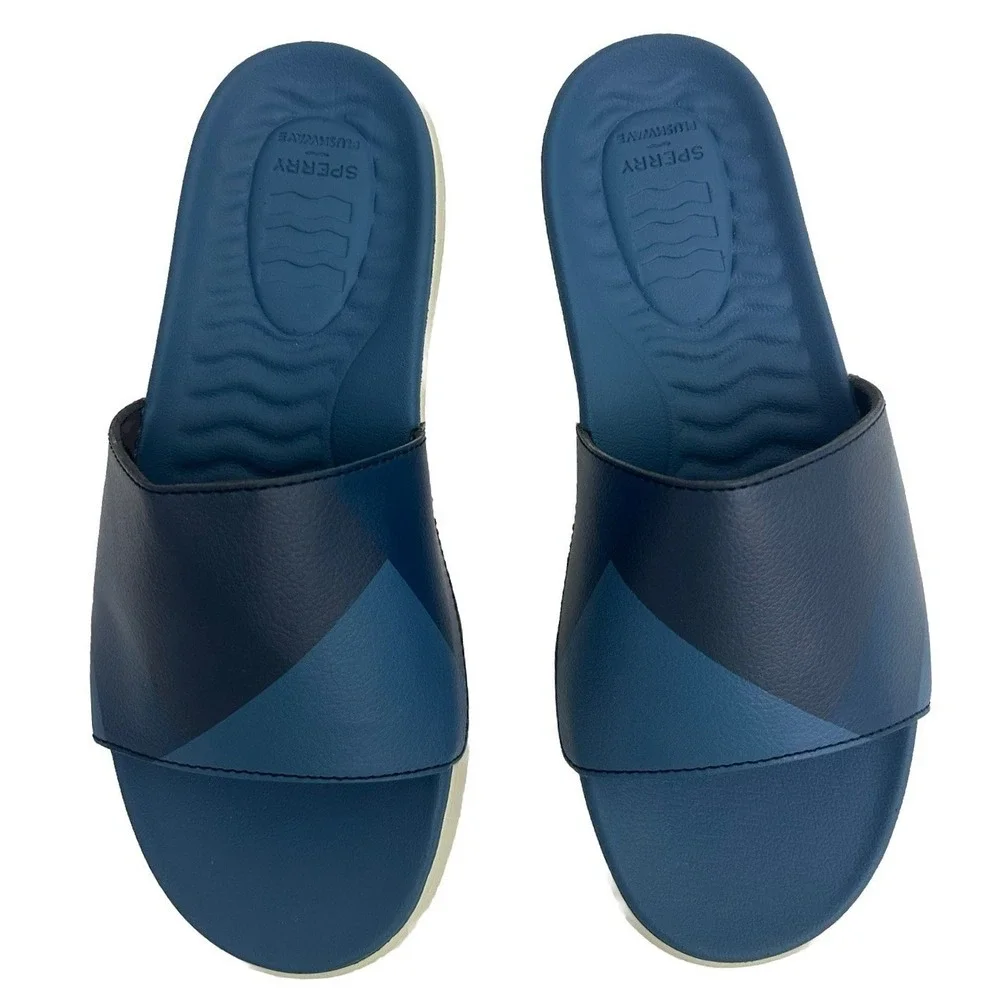 Sperry Men's Plushwave‎ Dock Slide Sandal, Color Blue Size 8 New